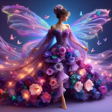 Load image into Gallery viewer, Diamond Painting - Full Round - Girl with gorgeous skirt (40*40CM)