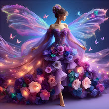 Load image into Gallery viewer, Diamond Painting - Full Round - Girl with gorgeous skirt (40*40CM)