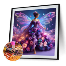 Load image into Gallery viewer, Diamond Painting - Full Round - Girl with gorgeous skirt (40*40CM)
