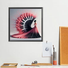 Load image into Gallery viewer, Diamond Painting - Full Round - Girl with gorgeous skirt (40*40CM)