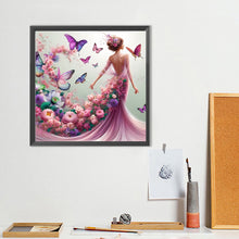 Load image into Gallery viewer, Diamond Painting - Full Round - Girl with gorgeous skirt (40*40CM)