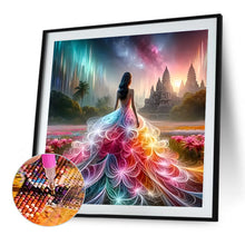Load image into Gallery viewer, Diamond Painting - Full Round - Girl with gorgeous skirt (40*40CM)