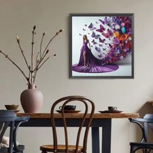 Load image into Gallery viewer, Diamond Painting - Full Round - Girl with gorgeous skirt (40*40CM)