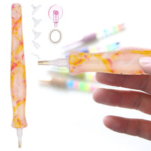 Load image into Gallery viewer, Resin 5D DIY Diamond Drill Pen with Tips Diamond Embroidery Accessories (Orange)