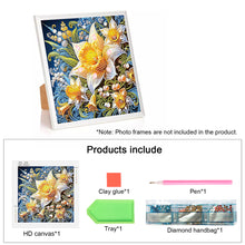 Load image into Gallery viewer, Diamond Painting - Partial Special Shaped - Beautiful flower (30*30CM)