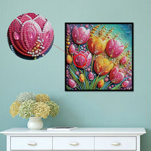 Load image into Gallery viewer, Diamond Painting - Partial Special Shaped - Beautiful flower (30*30CM)
