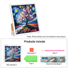 Load image into Gallery viewer, Diamond Painting - Partial Special Shaped - Wonderful tree (30*30CM)