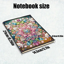 Load image into Gallery viewer, 50 Pages A5 Special Shaped Animal Mandala 5D Diamond Painting Notebook for Teens
