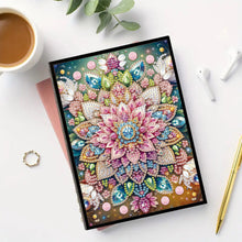 Load image into Gallery viewer, 50 Pages A5 Special Shaped Animal Mandala 5D Diamond Painting Notebook for Teens