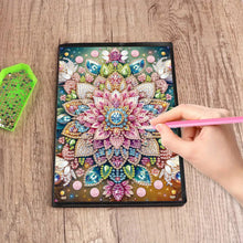 Load image into Gallery viewer, 50 Pages A5 Special Shaped Animal Mandala 5D Diamond Painting Notebook for Teens