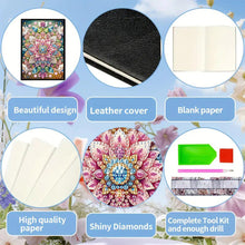 Load image into Gallery viewer, 50 Pages A5 Special Shaped Animal Mandala 5D Diamond Painting Notebook for Teens