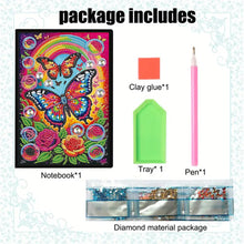 Load image into Gallery viewer, 50 Pages A5 Special Shaped Animal Mandala 5D Diamond Painting Notebook for Teens