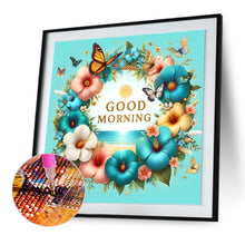 Load image into Gallery viewer, Diamond Painting - Full Round - Good morning wreath (30*30CM)