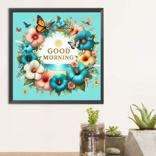 Load image into Gallery viewer, Diamond Painting - Full Round - Good morning wreath (30*30CM)