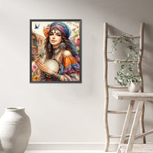 Load image into Gallery viewer, AB Diamond Painting - Full Round - Bright ethnic girl (40*50CM)