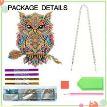 Load image into Gallery viewer, Double Sided Acrylic Special Shape Owl DIY Diamond Painting Wind Chime