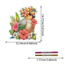 Load image into Gallery viewer, Double Sided Acrylic Special Shape Parrot DIY Diamond Painting Wind Chime
