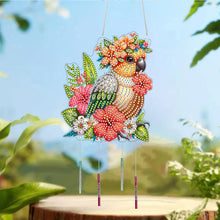 Load image into Gallery viewer, Double Sided Acrylic Special Shape Parrot DIY Diamond Painting Wind Chime