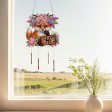 Load image into Gallery viewer, Double Sided Acrylic Special Shape Fox DIY Diamond Painting Wind Chime
