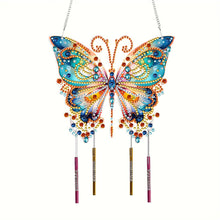 Load image into Gallery viewer, Double Sided Acrylic Special Shape Butterfly Diamond Painting Wind Chime