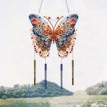 Load image into Gallery viewer, Double Sided Acrylic Special Shape Butterfly Diamond Painting Wind Chime