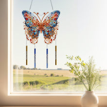 Load image into Gallery viewer, Double Sided Acrylic Special Shape Butterfly Diamond Painting Wind Chime