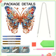 Load image into Gallery viewer, Double Sided Acrylic Special Shape Butterfly Diamond Painting Wind Chime