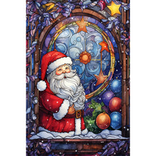 Load image into Gallery viewer, AB Diamond Painting - Full Round - Santa Claus glass painting (40*60CM)