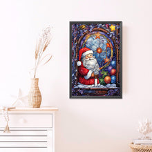 Load image into Gallery viewer, AB Diamond Painting - Full Round - Santa Claus glass painting (40*60CM)