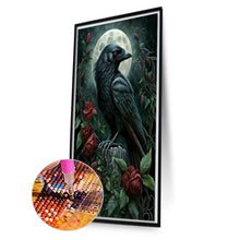 Load image into Gallery viewer, AB Diamond Painting - Full Round - Crow under the moon (40*70CM)