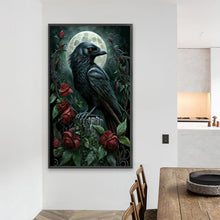 Load image into Gallery viewer, AB Diamond Painting - Full Round - Crow under the moon (40*70CM)