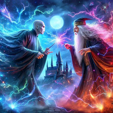 Load image into Gallery viewer, Diamond Painting - Full Round - Albus Dumbledore Voldemort (50*50CM)