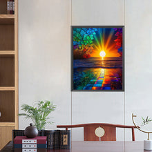 Load image into Gallery viewer, Diamond Painting - Full Round - Morning glow at the seaside (40*50CM)