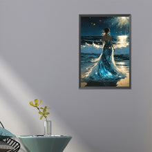 Load image into Gallery viewer, Diamond Painting - Full Round - Back view at the seaside (45*65CM)