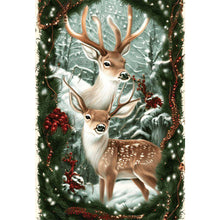 Load image into Gallery viewer, Diamond Painting - Full Round - Moose in the snow (50*70CM)