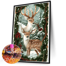 Load image into Gallery viewer, Diamond Painting - Full Round - Moose in the snow (50*70CM)