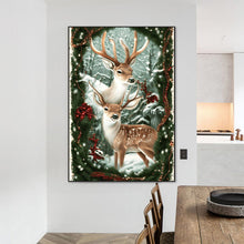 Load image into Gallery viewer, Diamond Painting - Full Round - Moose in the snow (50*70CM)