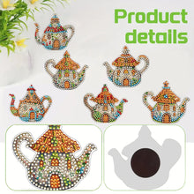 Load image into Gallery viewer, 6Pcs Diamond Painting Refrigerator Magnets for Home Decoration (Kettle Hut)