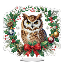 Load image into Gallery viewer, Christmas Table Top Diamond Painting Ornament Kits for Home Office (Owl)