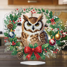 Load image into Gallery viewer, Christmas Table Top Diamond Painting Ornament Kits for Home Office (Owl)