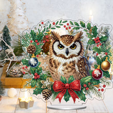 Load image into Gallery viewer, Christmas Table Top Diamond Painting Ornament Kits for Home Office (Owl)