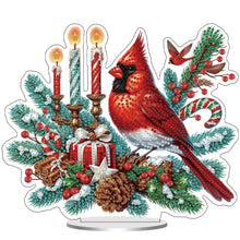 Load image into Gallery viewer, Christmas Table Top Diamond Painting Ornament Kits for Home Office (Cardinal)
