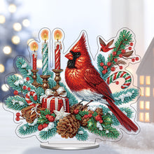 Load image into Gallery viewer, Christmas Table Top Diamond Painting Ornament Kits for Home Office (Cardinal)