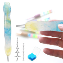 Load image into Gallery viewer, Diamond Painting Art Sticky Drill Dot Pen Stylus Diamond Art Pen (Blue Yellow)
