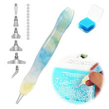 Load image into Gallery viewer, Diamond Painting Art Sticky Drill Dot Pen Stylus Diamond Art Pen (Blue Yellow)