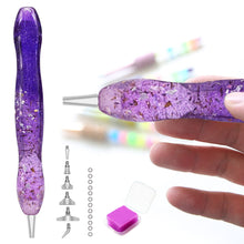 Load image into Gallery viewer, Diamond Painting Art Sticky Drill Dot Pen Stylus Diamond Art Pen (Purple)