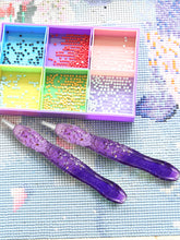 Load image into Gallery viewer, Diamond Painting Art Sticky Drill Dot Pen Stylus Diamond Art Pen (Purple)