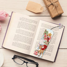 Load image into Gallery viewer, 3Pcs Special Shape Christmas Diamond Painting Bookmark Making Kit 14.7x5cm