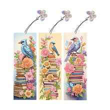 Load image into Gallery viewer, 3Pcs Special Shape Books Diamond Painting Bookmark Making Kit 14.7x5cm