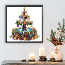 Load image into Gallery viewer, Diamond Painting - Partial Special Shaped - Christmas fountain (30*30CM)